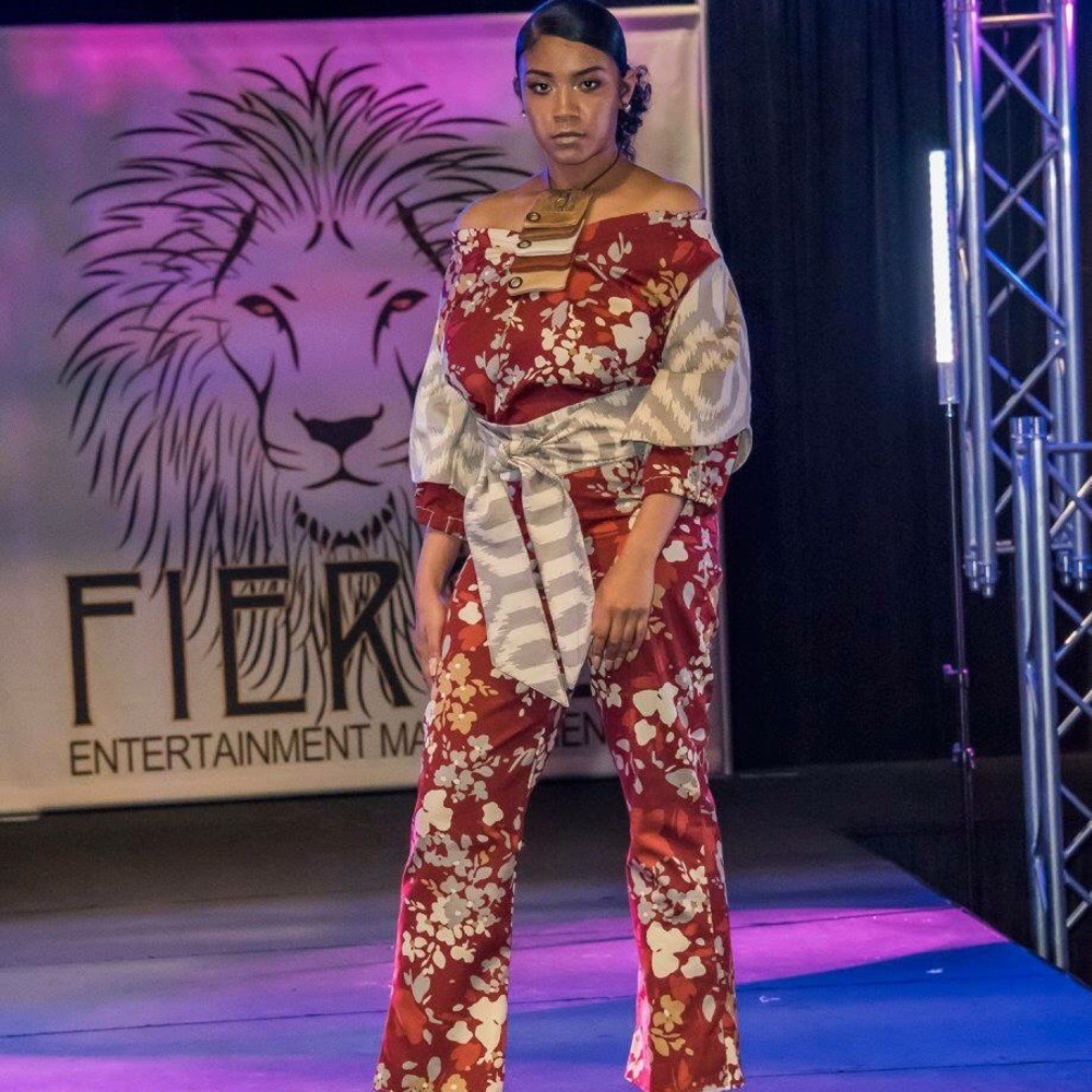 Off Shoulder 2 Toned Jumpsuit